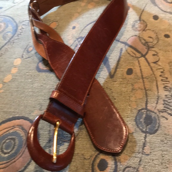 ——-SOLD————JAEGER LEATHER BELT MADE IN ITALY - Picture 7 of 9